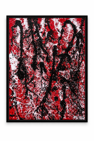 abstract red black